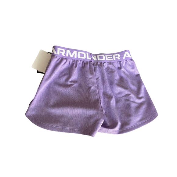 Girls Shorts Play Up Solid by Under Armour Girls Shorts ‎ YM    NWT - Picture 3 of 4